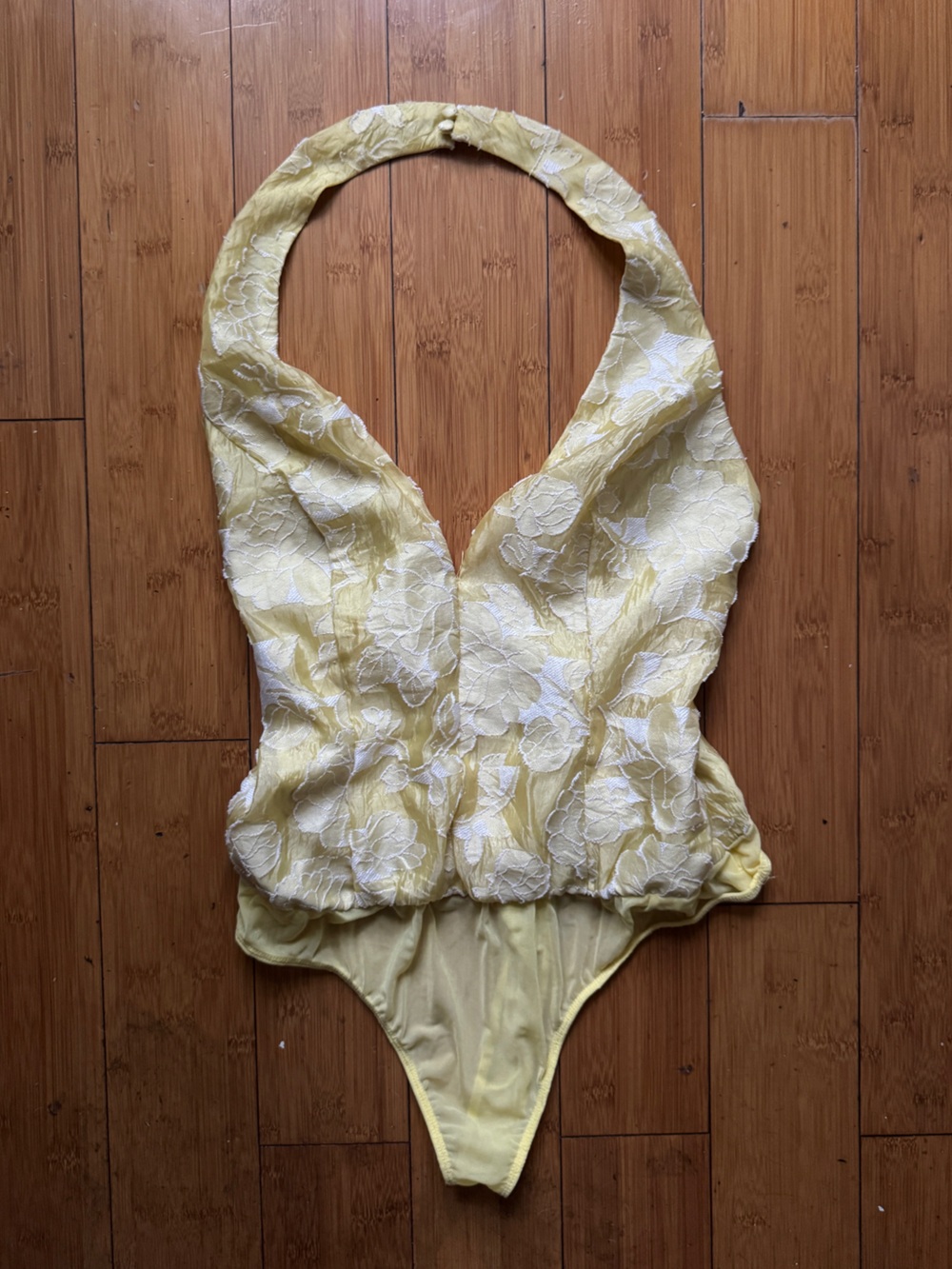 Lulu's Yellow and White Floral Halter